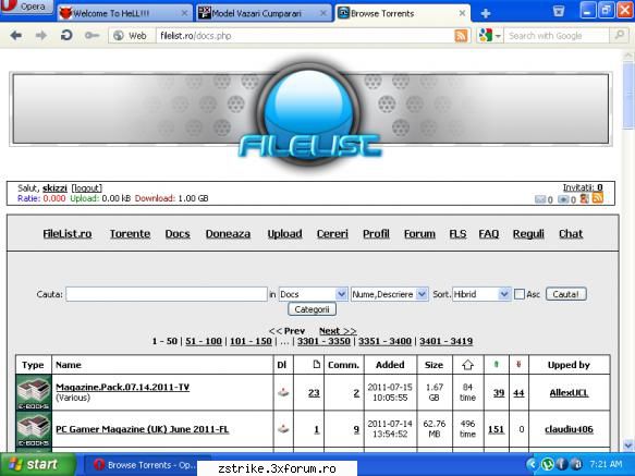 si screenshot cont filelist 
contul e inca nou  :hi: vand cont filelist & thefiles